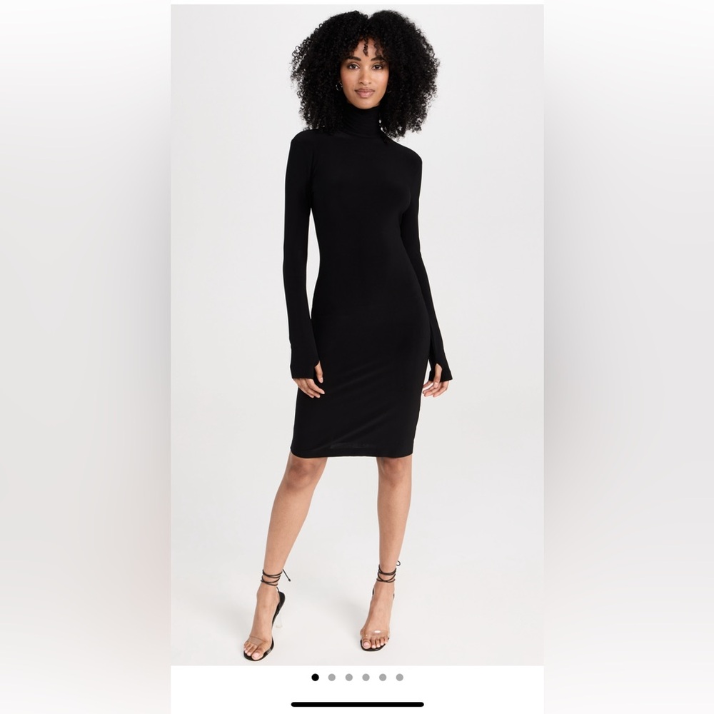 Norma Kamali Kulture Turtle Neck Dress Sz Small